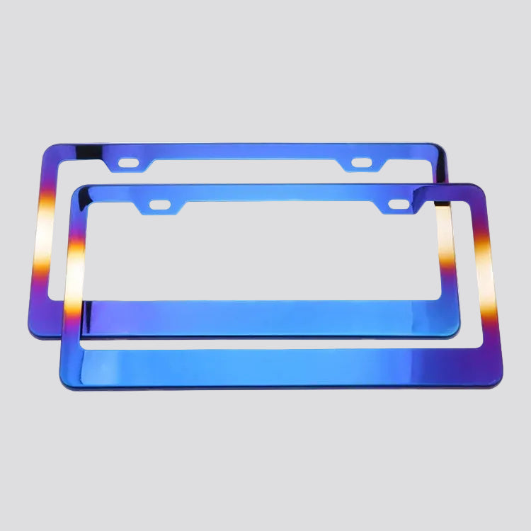 Burnt Titanium License Plate Frame