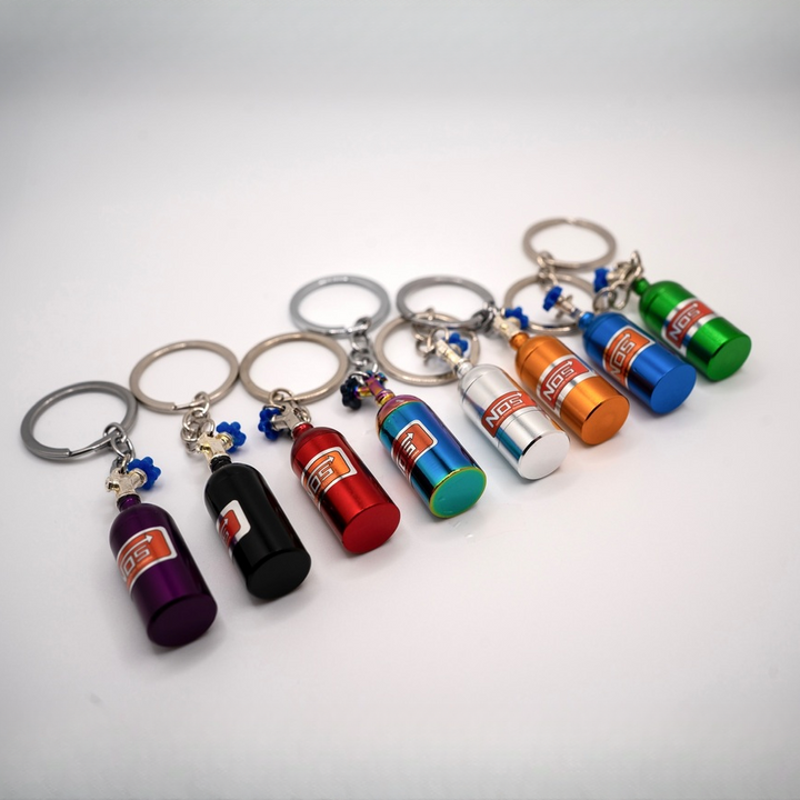 Llavero de botella NOS